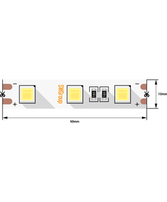 (((Эстетта) Лента светодиодная стандарт SMD5054, 60 LED/м, 14,4 Вт/м, 12В , IP20, Цвет: Теплый белый