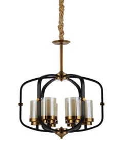 Подвесная люстра Lumina Deco Bonton LDP 1221-6 BK+MD