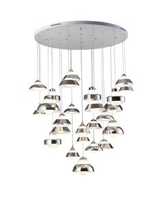 Светильник подвесной ST-Luce CAMPANELA [Белый/Белый, Хром LED 25*5W]