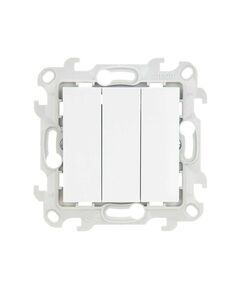 Трехклавишный выключатель 10AX 250В~ белого цвета S24 Harmonie Simon
