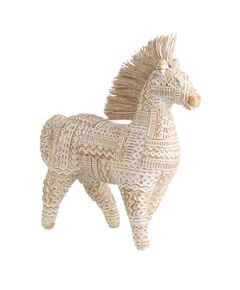 427245 Статуэтка Лошадь ISHIKARI, L195, B65, H210, полирезин, коричневый, белый, золотой