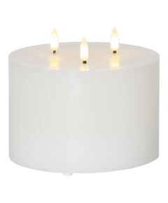 411546 Светодиод свеча FLAMME, 3X0,06W(LED), воск, пластик, белый