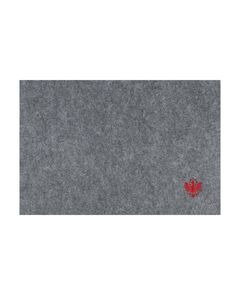 420133 Салфетка для сервировки декоративная (плейсмат) LAKANDAVA, L450, B300, H3, полиэстер, серый, красный