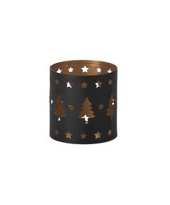 422062 Подсвечник LUGAIT, B80, Ø75, сталь, черный, золотой