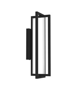900467 Бра SIBERIA, LED 15,5W, 2200lm, L160, H300, A170, сталь, черный/пластик, белый 