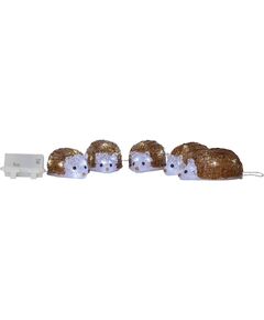 411554 Светодиодная уличная гирлянда на батарейках CRYSTALO, 40X0,02W (LED), нейтральный белый, таймер, ежедневное включение на 6 ч, IP44, L1300, B70,