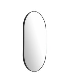 425003 Зеркало декоративное BANI, L600, B25, H1000, сталь, зеркальное стекло, чёрный