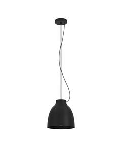 900158 Подвесной потолочный светильник CAMASCA, 1x40W, E27, H500-1100, Ø280, сталь, черный