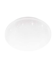 900363 Настенно-потолочный светильник FRANIA-S, LED 18W, 1850lm, IP44, H55, Ø310, сталь, белый/пластик с эффектом кристаллов, белый