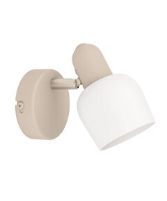 900714 Спот CORATO, 1X18W (E14), L85, H125, A150, сталь, песочный, матовый никель / стекло, белый