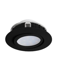 900748 Встраиваемый светильник диммируемый PINEDA, 5,5W (LED), 3000K, Ø84, пластик, черный