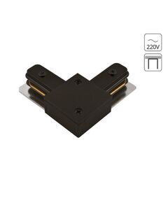 КОННЕКТОР УГЛОВОЙ ДЛЯ ШИНОПРОВОДА ЧЕРНЫЙ L TRACK ACCESSORIES  *  Вт IP 20  ARTE LAMP