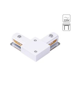 КОННЕКТОР УГЛОВОЙ ДЛЯ ШИНОПРОВОДА БЕЛЫЙ L TRACK ACCESSORIES  *  Вт IP 20  ARTE LAMP