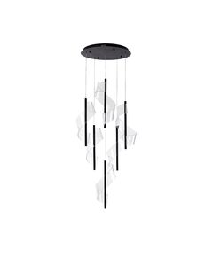 ((08042-6A,19 Подвес Илина черный d60 h200 Led 84W (4000K)