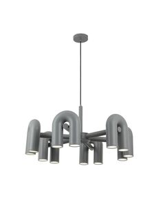 ((08465-6,16 Люстра Канти серый d80 h150 Led 72W (3000-6000K)