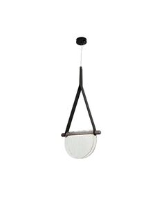 ((07687-30,19(21) Подвес Тэрро черный (плафон прозрачный) w37*5 h120 Led 8W (4000K)