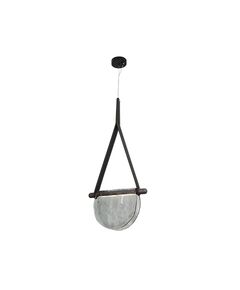 ((07687-30,19(16) Подвес Тэрро черный (плафон серый) w37*5 h120 Led 8W (4000K)