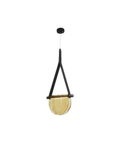 ((07687-30,19(03) Подвес Тэрро черный (плафон янтарь) w37*5 h120 Led 8W (4000K)