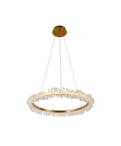 ((08243,36A(4000K) Подвес Лаура латунь d60 h150 Led 36W (4000K)