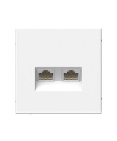 РОЗЕТКА двойная компьютерная RJ45+RJ45, кат.6А, механизм, ЛОТОС ARTGALLERY