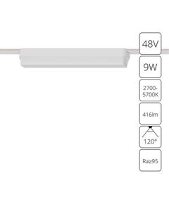 ((A2953PL-1WH СВЕТИЛЬНИК ПОТОЛОЧНЫЙ RAPID 48В 9Вт макс 416лм 2700-5700К 90+ 120° smart ARTE LAMP