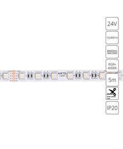 ((Светодиодная лента TAPE LED* 14,4Вт IP20 4000K  ARTE LAMP