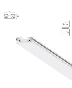 ((A613233 ШИНОПРОВОД НАКЛАДНОЙ (ТРЕК) 2M RAPID белый в комплекте 2 заглушки ARTE LAMP