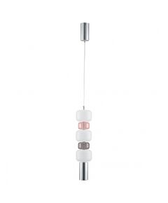((6505/1A SUSPENTIONI LN23 194 хром, красный, белый Подвес GU10 50W 220V VERONA