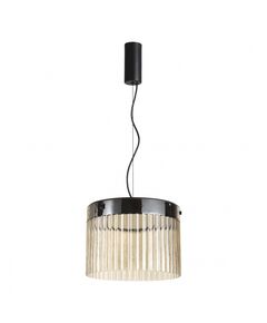 Подвес LED 24W 4000К 2715Лм PILLAR 5047/24L L-VISION ODL24 303 черный/светл.янтарный/металл/стекло