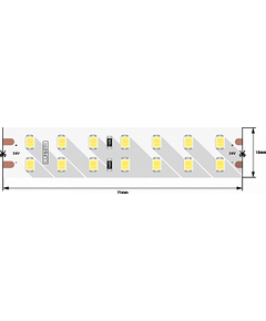 Лента светодиодная DesignLed LUX, 2835, 196 LED/м, 18 Вт/м, 24В, IP33, Нейтральный белый (4000K)