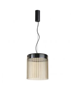 Подвес LED 20W 4000К 2238Лм PILLAR 5047/20L L-VISION ODL24 303 черный/светл.янтарный/металл/стекло