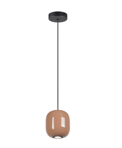 Подвес GU10 LED 4W OVALI 5053/1G PENDANT ODL24 311 черный/св.терракотовый/металл