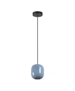 Подвес GU10 LED 4W OVALI 5053/1B PENDANT ODL24 311 черный/голубой/металл