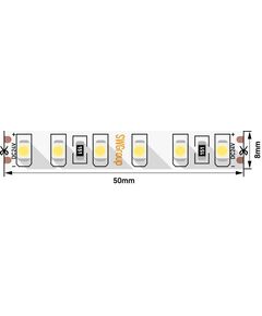Лента светодиодная стандарт 3528, 120 LED/м, 9,6 Вт/м, 24В , IP20, Цвет: Теплый белый, 3М