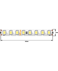 Лента светодиодная SWG PRO ПРО 2835, 128 LED/м, 11,5 Вт/м, 24В , IP20, Цвет: Холодный белый