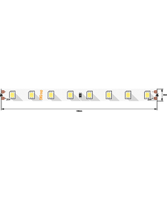 Лента светодиодная SWG PRO ПРО 2835, 80 LED/м, 7,2 Вт/м, 24В , IP20, Цвет: Теплый белый