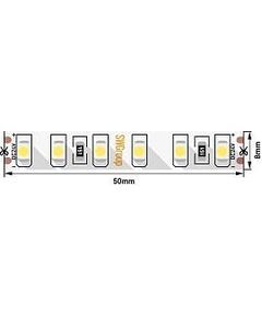 Лента светодиодная стандарт SMD3528, 120 LED/м, 9,6 Вт/м , 24В, IP66,	Теплый белый, в чехле, 3М	