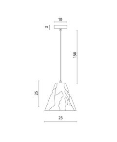 Подвесной светильник Divinare PIRAMIDE 5098/26 SP-1