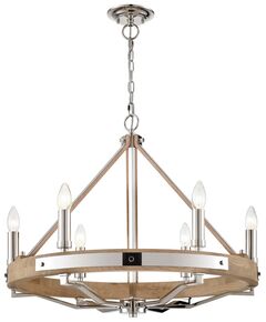Светильник подвесной WERTMARK WE586.06.103 [6x40W]