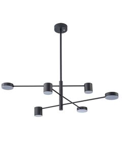 Люстра на штанге Arte Lamp STANLEY A2476PL-40BK