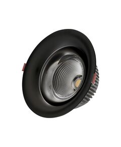 Светильник встраиваемый черный [d9 h5,2 Led 7W (4000K)]