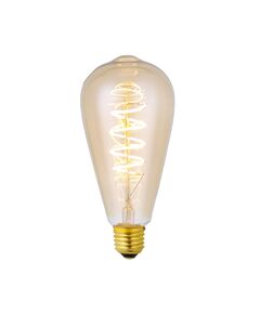 098646D,33 Led Лампа диммируемая золотая E27 6W (2200K)