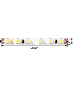 SWG3PT120-24-9.6-WЛента светодиодная стандарт 3528, 120 LED/м, 9,6 Вт/м, 24В , IP20, Цвет: Холодный белый