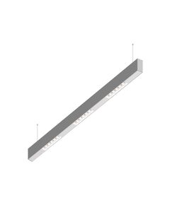 Donolux Led св-к подвесной, 18W, 1002х32мм, H71,5мм, 1245Lm, 48°, 3000К, IP20, корпус алюминий, белые модули, белый декор, блок питания AC/DC 24V в комплекте