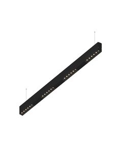 Donolux Led св-к подвесной, 24W, 1002х32мм, H71,5мм, 1850Lm, 48°, 3000К, IP20, корпус черный, черные модули, черный декор, блок питания AC/DC 24V в комплекте