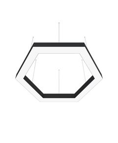 Donolux подвесной светодиодный светильник, 114 Ватт, 7840Lm, 3000К, IP20, 965х1117мм, H73мм, RAL9005 (мат.черный)