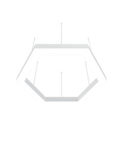 Donolux подвесной светодиодный светильник, 114 Ватт, 7840Lm, 3000К, IP20, 965х1117мм, H73мм, RAL9003 (мат.белый)