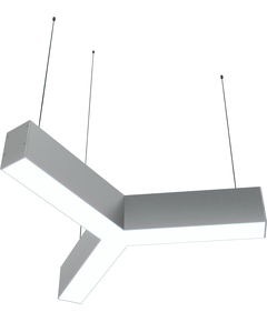 Donolux подвесной светодиодный светильник, 28,8 Ватт, 1980Lm, 3000К, IP20, 490х418мм, H73mm, Алюминий