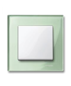 Рамка стекло, 1-постовая, [Изумруд, Merten M-Elegance, Schneider Electric
