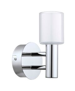 Светодиодное бра PALERMO 1 [1х2,5W (G9), L110, H180, A130, IP44, сталь, хром/стекло, белый, прозрачный]